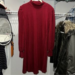 Turtleneck sweater dress